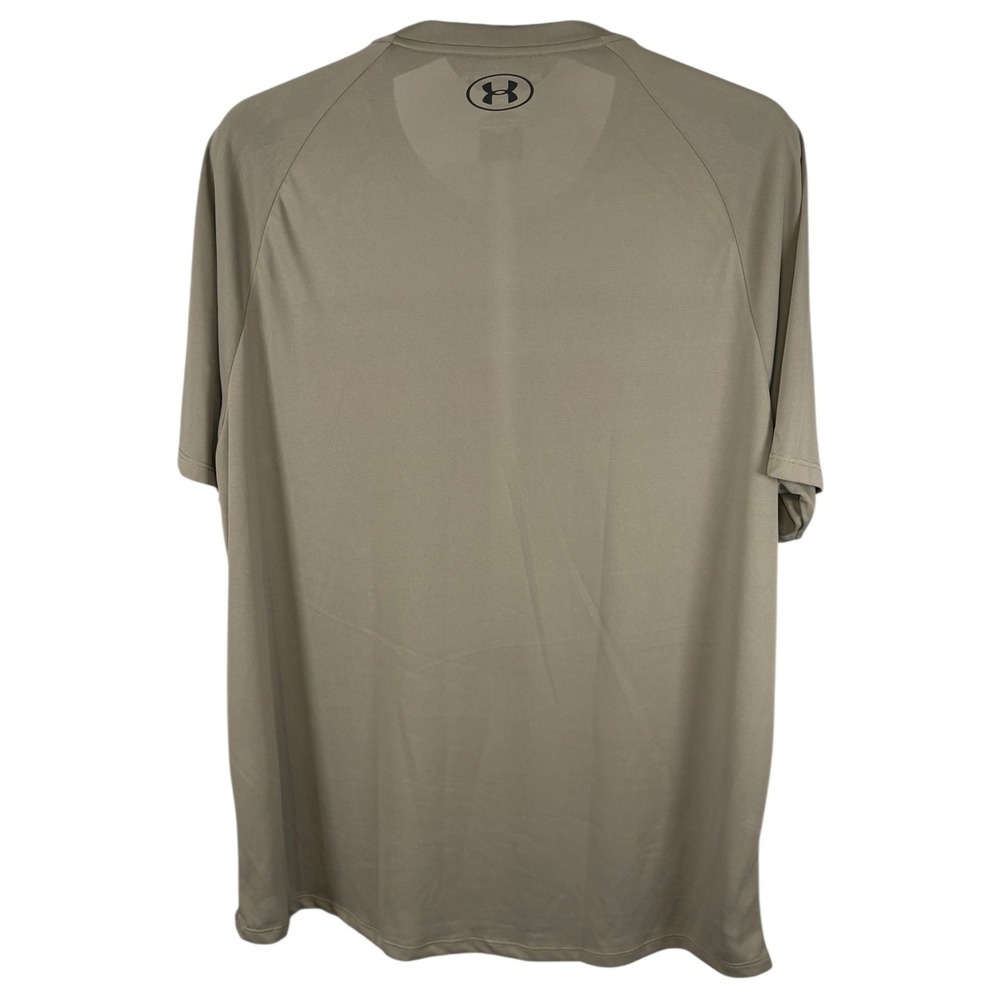 Under Armour Mens HeatGear Tech Tee Bundle 4 Pack XL Orange Blue Grey Cream - Picture 5 of 16